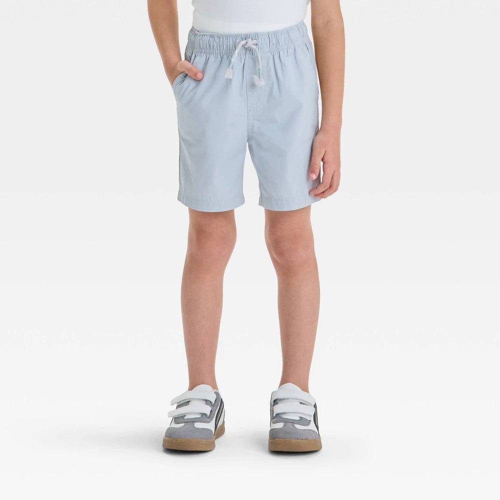 Cat & Jack Toddler Boys' Gray Woven Shorts 12M, Drawstring