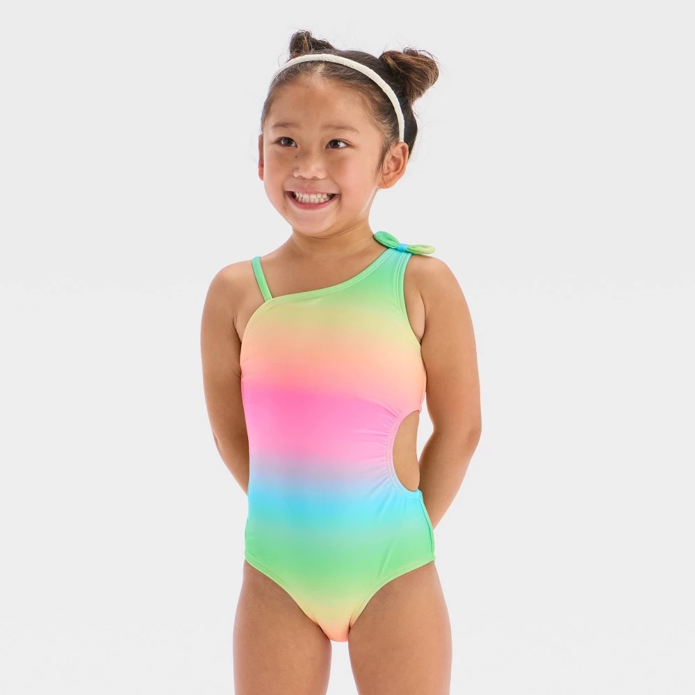 Cat & Jack Girls' Green Swimsuit , UPF 50+
5T