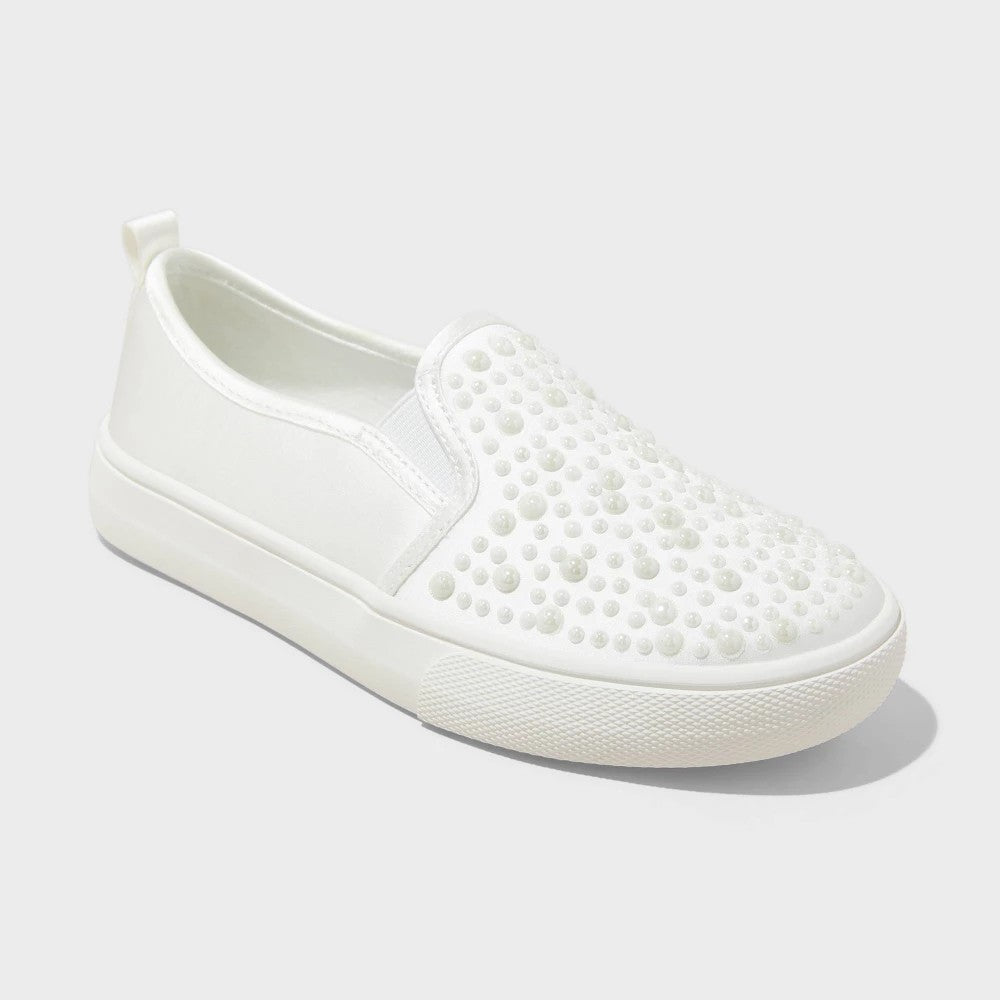 Girl Charlotte Slip-on Sneakers - Cat & Jack White 3