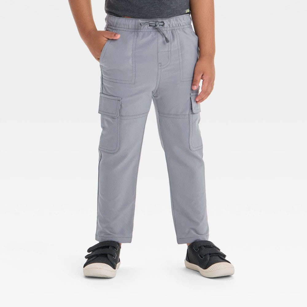 Toddler Boys' Quick Dry Pull-on Cargo Pants - Cat & Jack Gray 3T