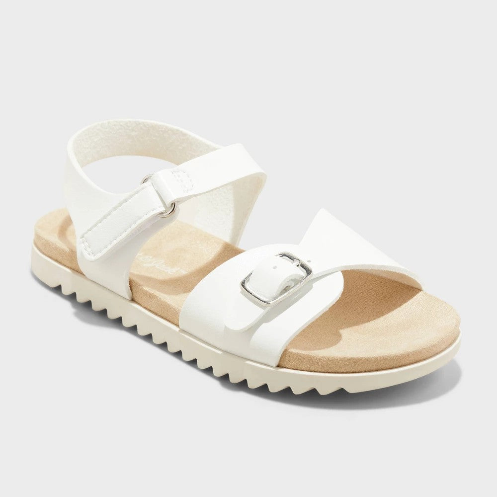 Cat & Jack Girls' Shaelyn Sandals White 6T