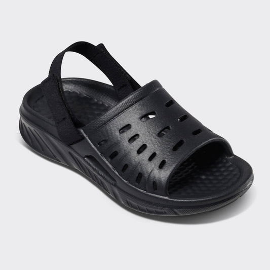 Joybees Kids' Vista Slides - Black 2: Slip-on Ankle Strap Sandals, Non-Marking Sole, - Boy