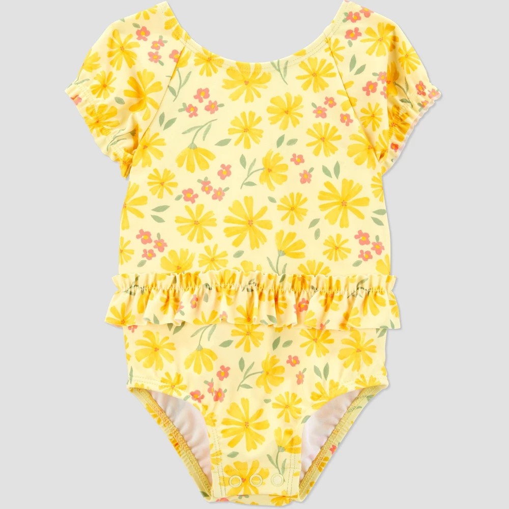 Carter's Baby Girls' Floral Swimsuit Size 6M