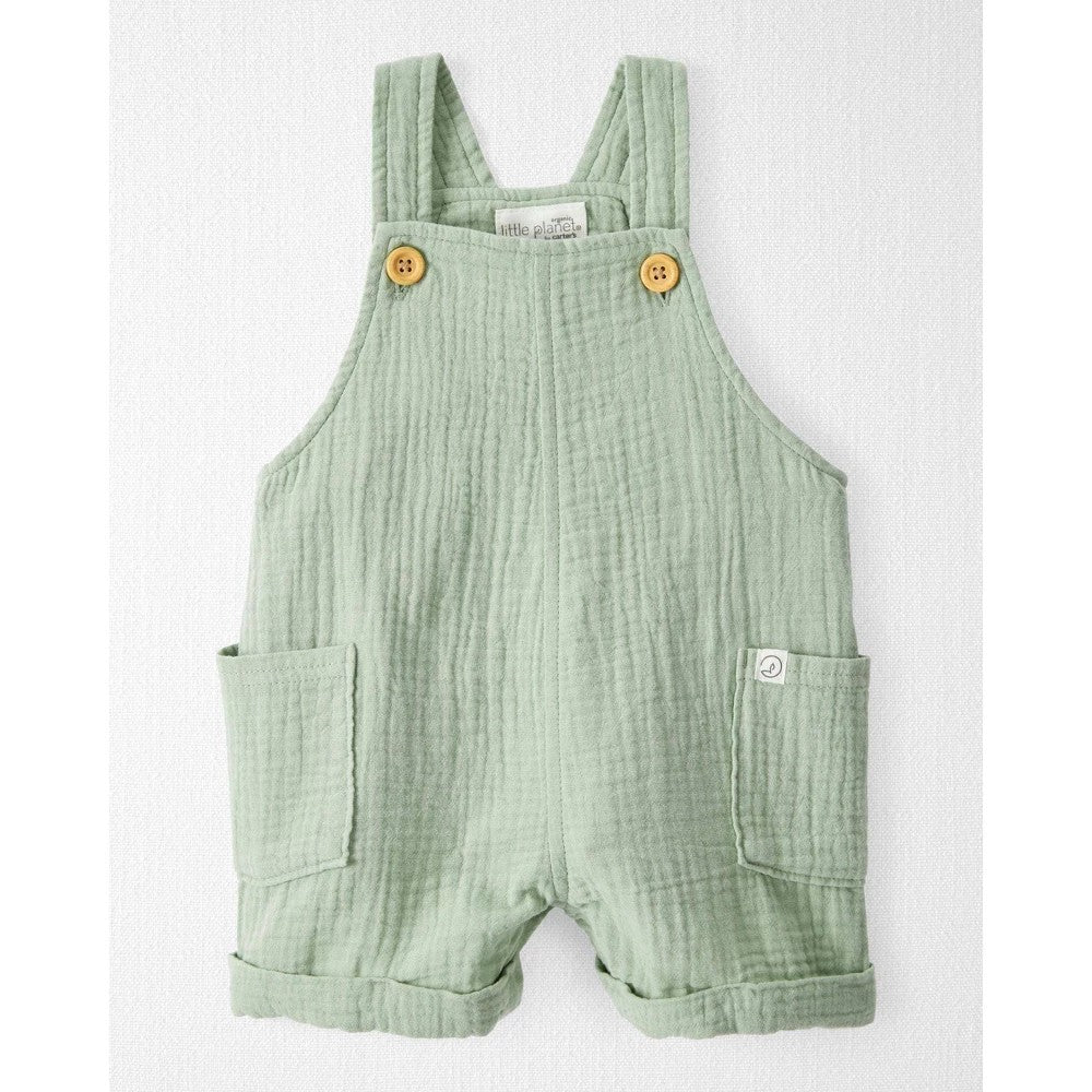 Little Planet Organic 9M boys Gauze Shortalls