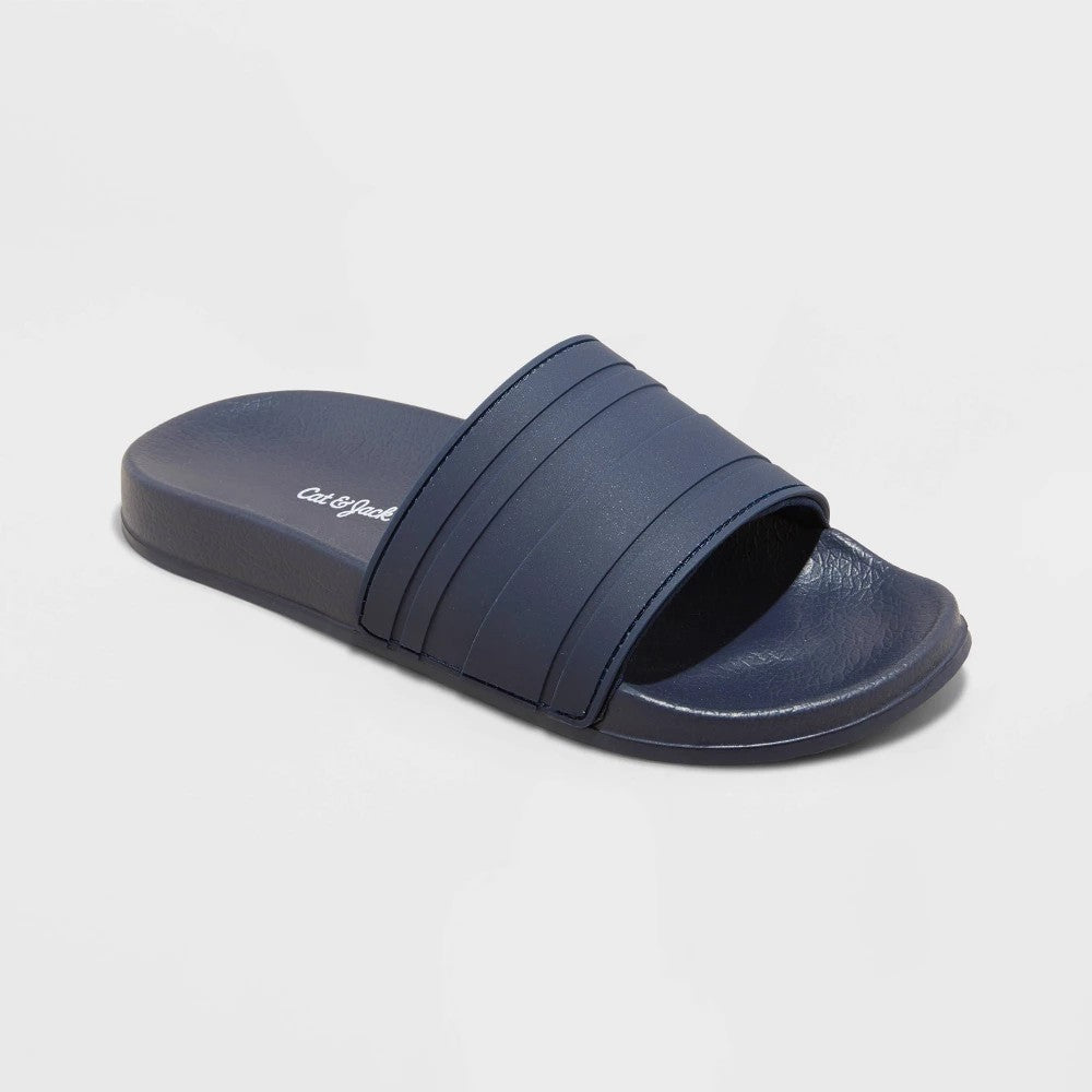 Cat & Jack Sport Slide Sandals Navy Size 13-boys