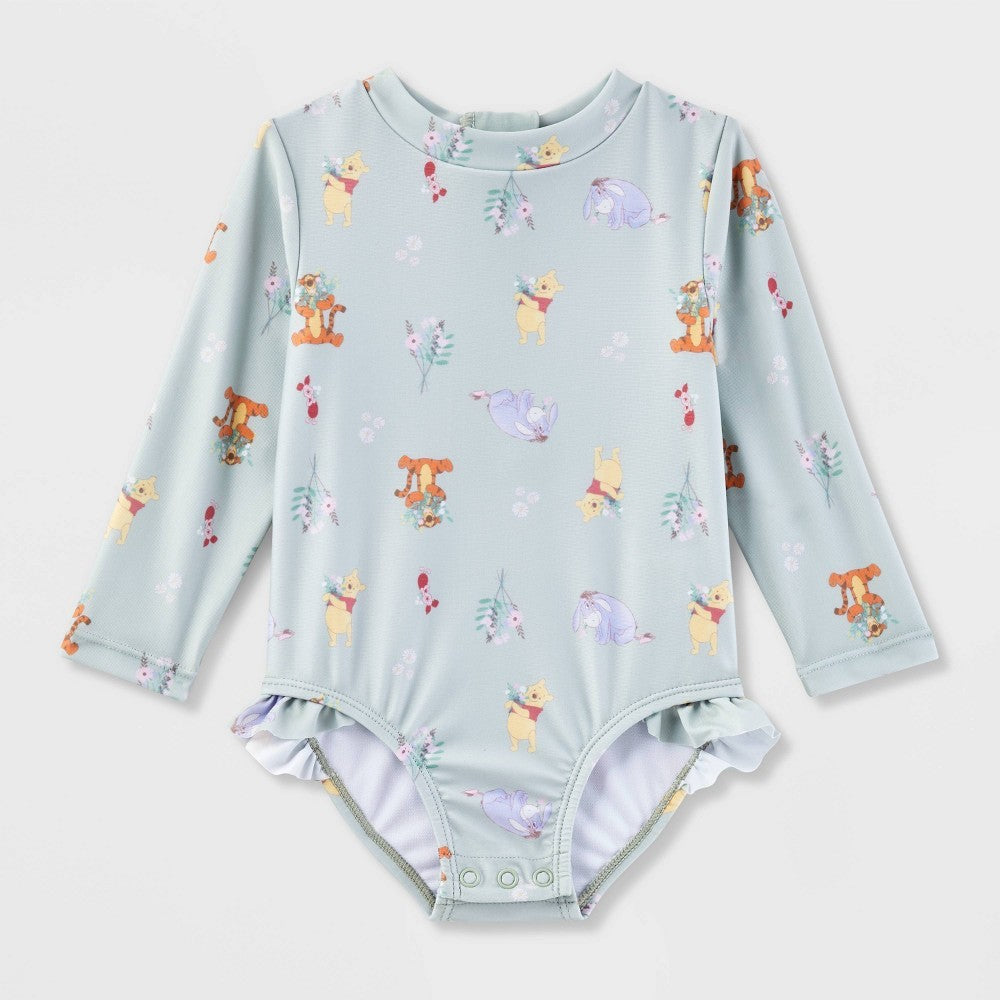 Disney Girls' Winnie the Pooh Swimsuit 18M UPF 50+