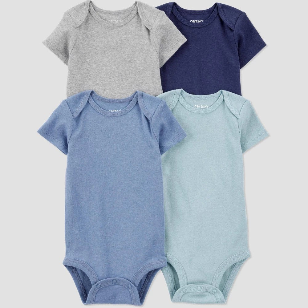 Carter's Just One You 4pk Boys' Short Sleeve Bodysuit 6M