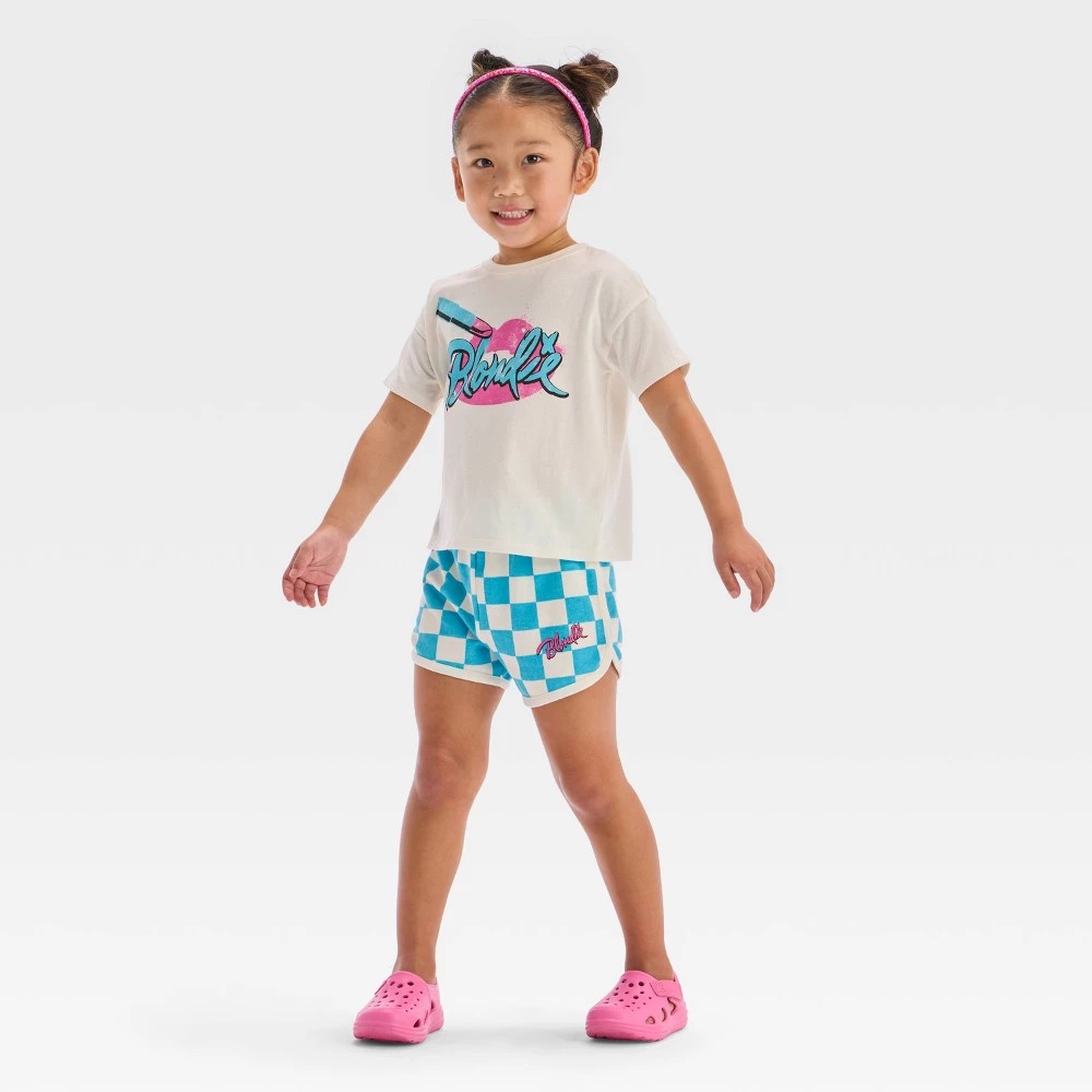 Blondie Girls' 2T Retro T-Shirt & Shorts Set