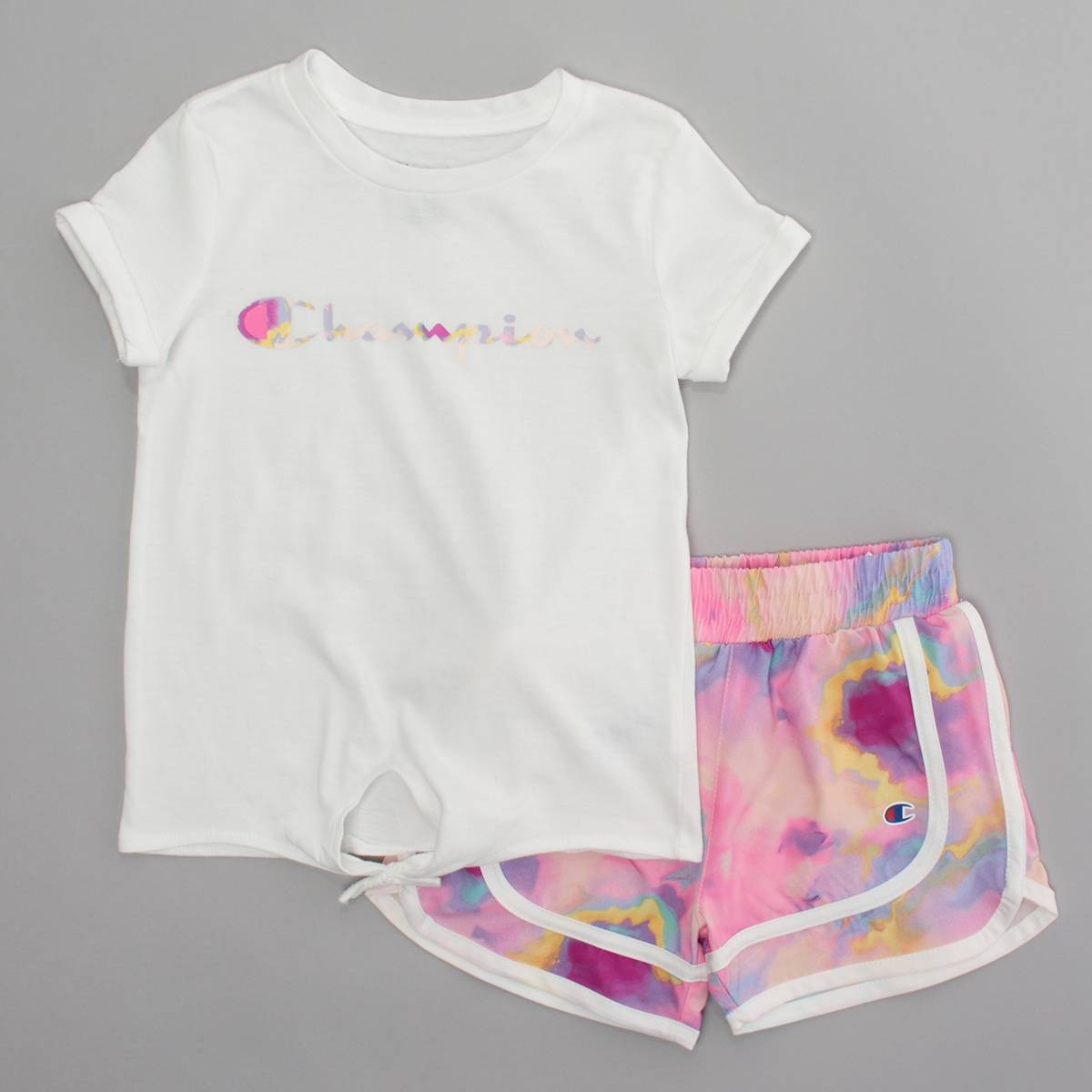 Champion Little Girls Size 6 Active Tee & Short Set