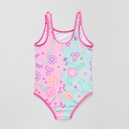 DISNEY Minnie Mouse Girls Swimsuit Size 5/6, Pink
