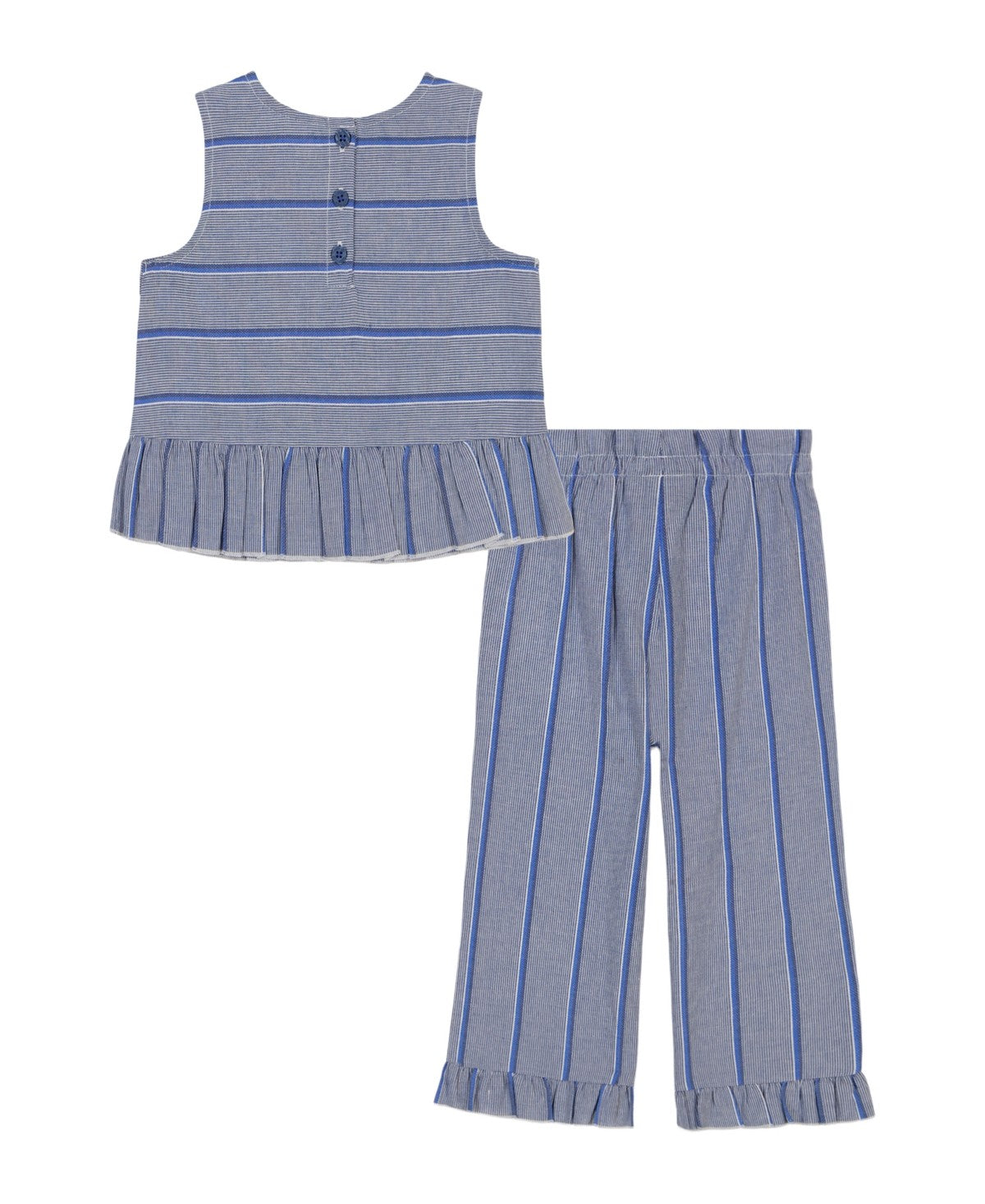 Tommy Hilfiger Baby Girls Ruffled Top and Pants Set, 24 Months