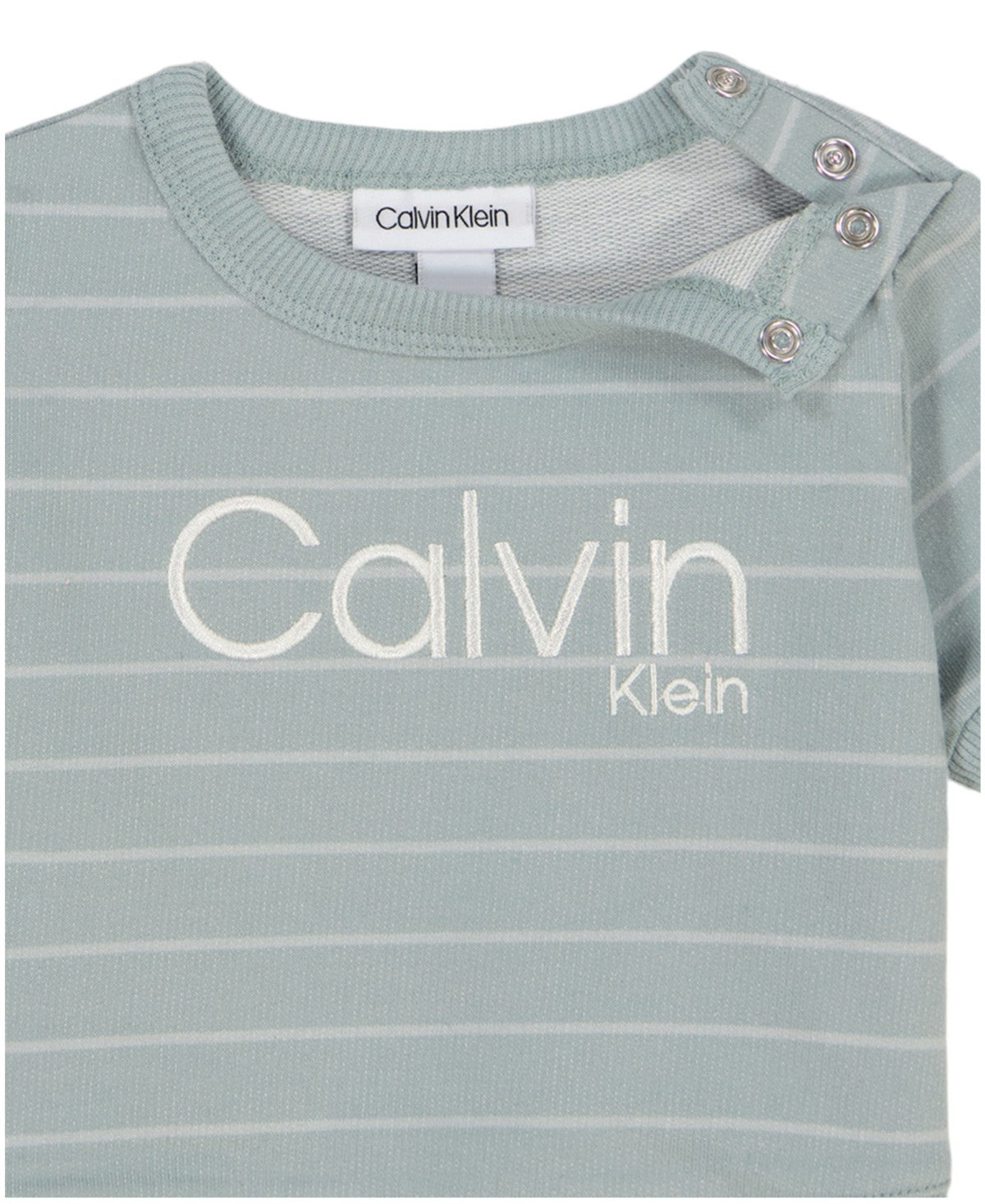 Calvin Klein Baby Boys 2-Piece Crewneck Set, 3-6M