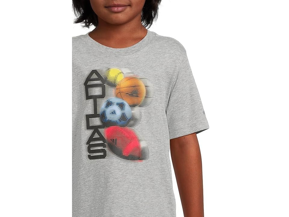 Adidas boys Sport T-Shirt, Grey Heather, 2T boys