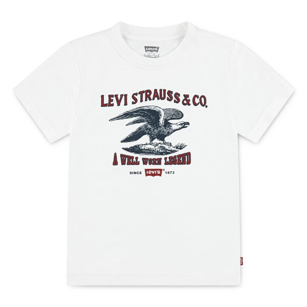 Levi's Boys' Size 4 Graphic T-Shirt - Well Worn Legend White