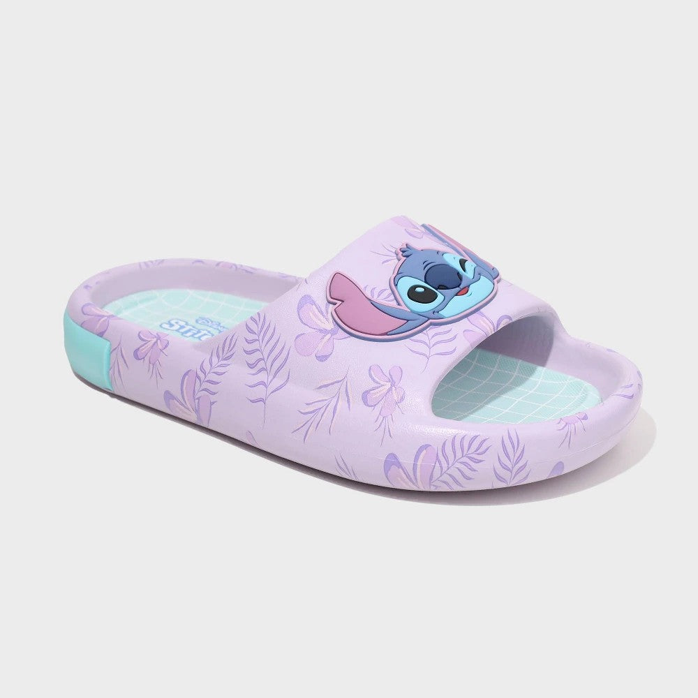Lilo & Stitch girl Comfort Slides Purple, Size 6