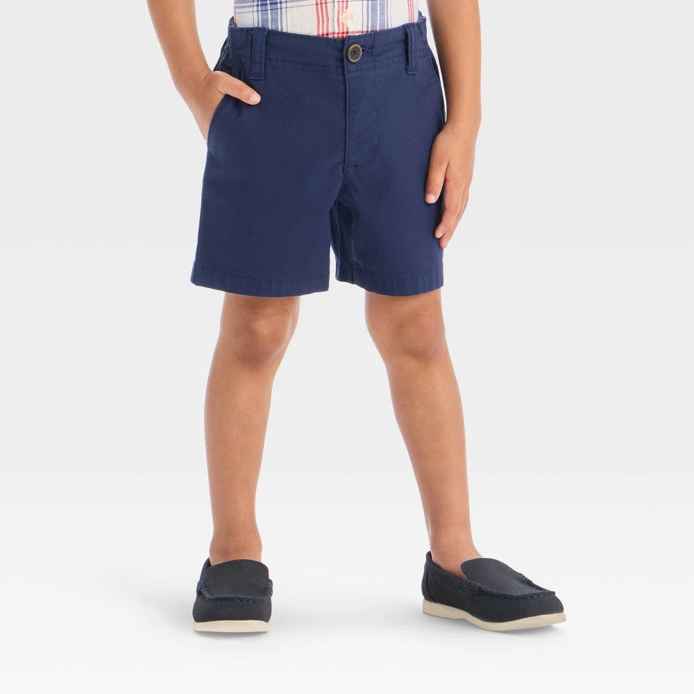 OshKosh B'gosh Toddler Boys' Navy Chino Shorts 5T