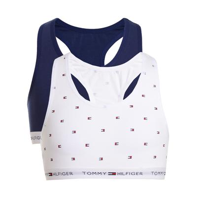 Tommy Hilfiger Little & Big Girls 2-Pk. Cropped Bras - White