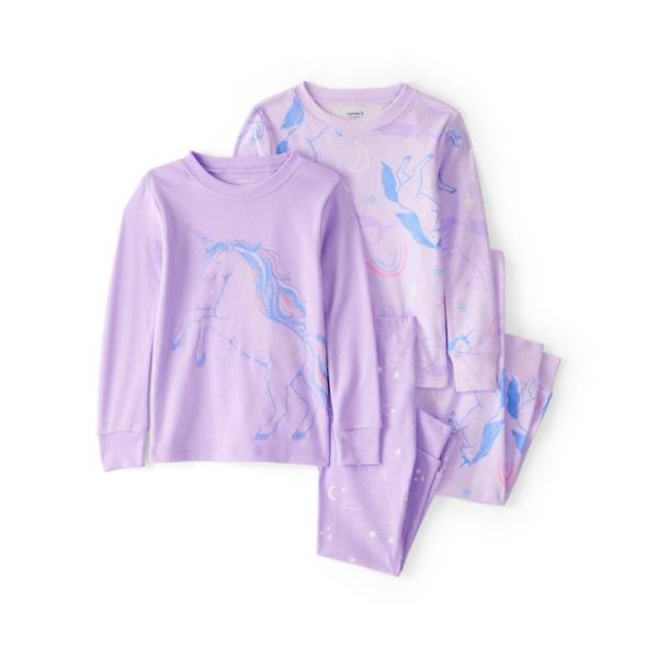 Carter's Unicorn Pajama Set for Toddler Girls, 12 Months