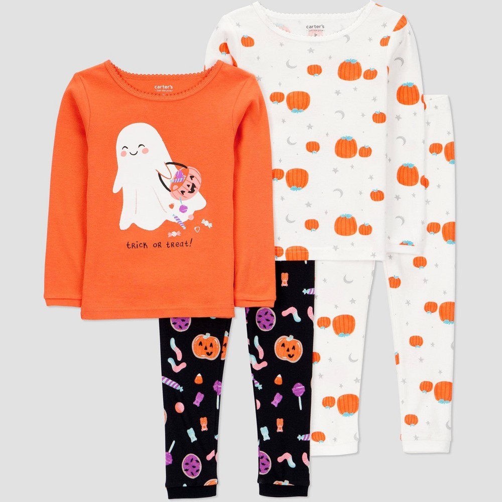 Carter's Girls' 4pc Halloween Pajama Set 18M