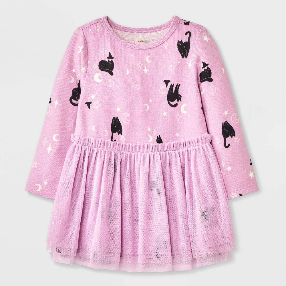 Cat & Jack Newborn Halloween Cat Witch Tulle Dress