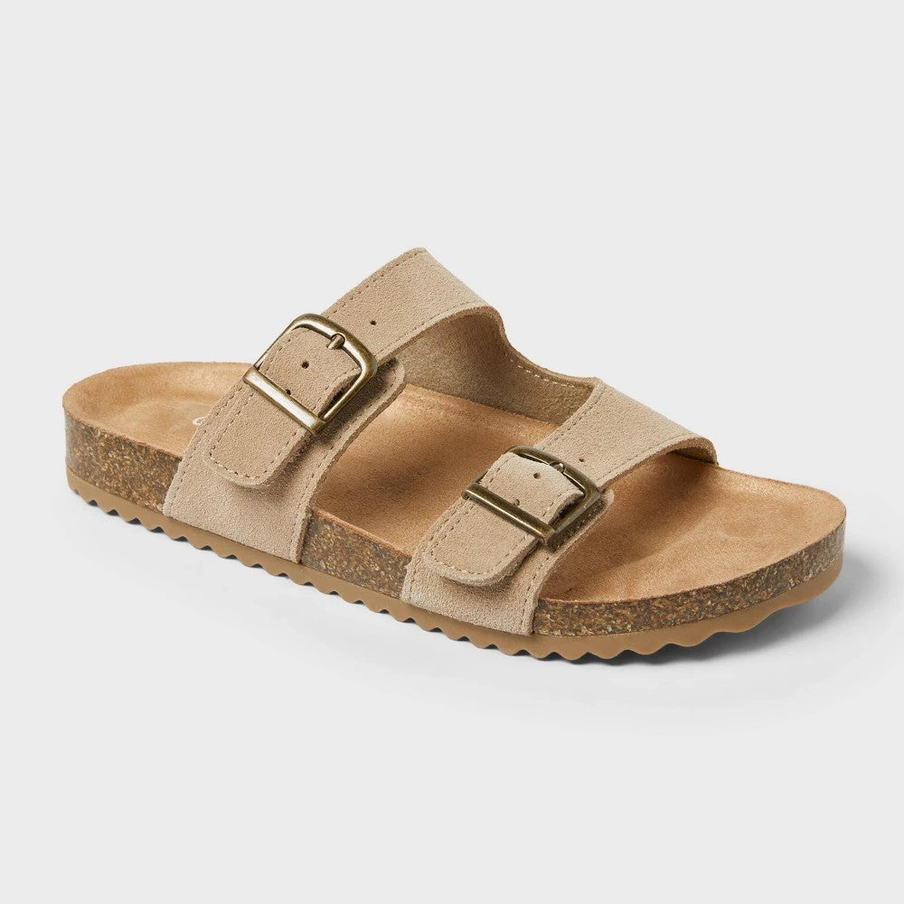 Cat & Jack girl Drew Footbed Sandals Taupe Size 2