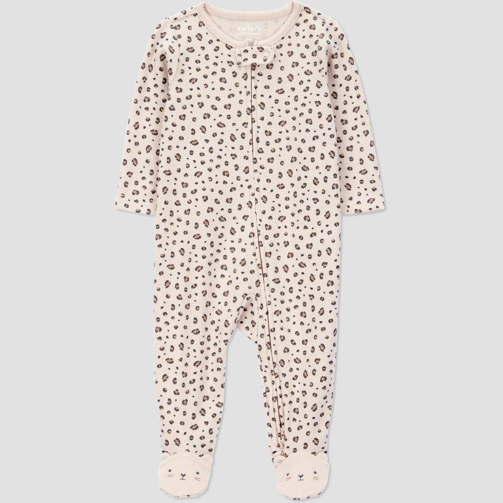 Carter's Cheetah Sleep N' Play Pink 9M Girl
