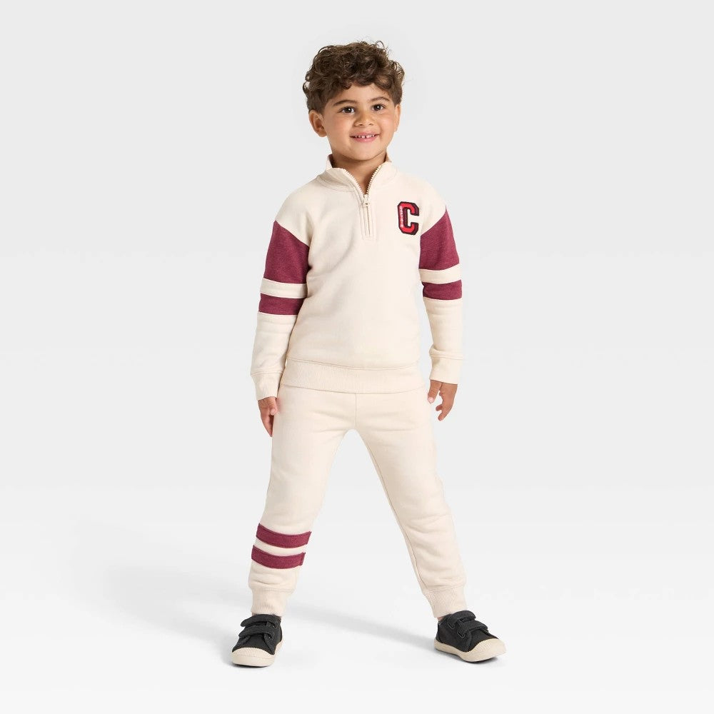 Cat & Jack Toddler Boys' Fleece Set Beige 5T
