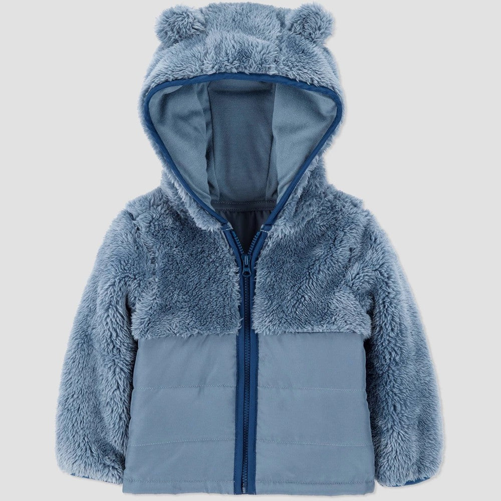 Carter's Just One You Baby Boys' Blue Puffer Jacket Newborn