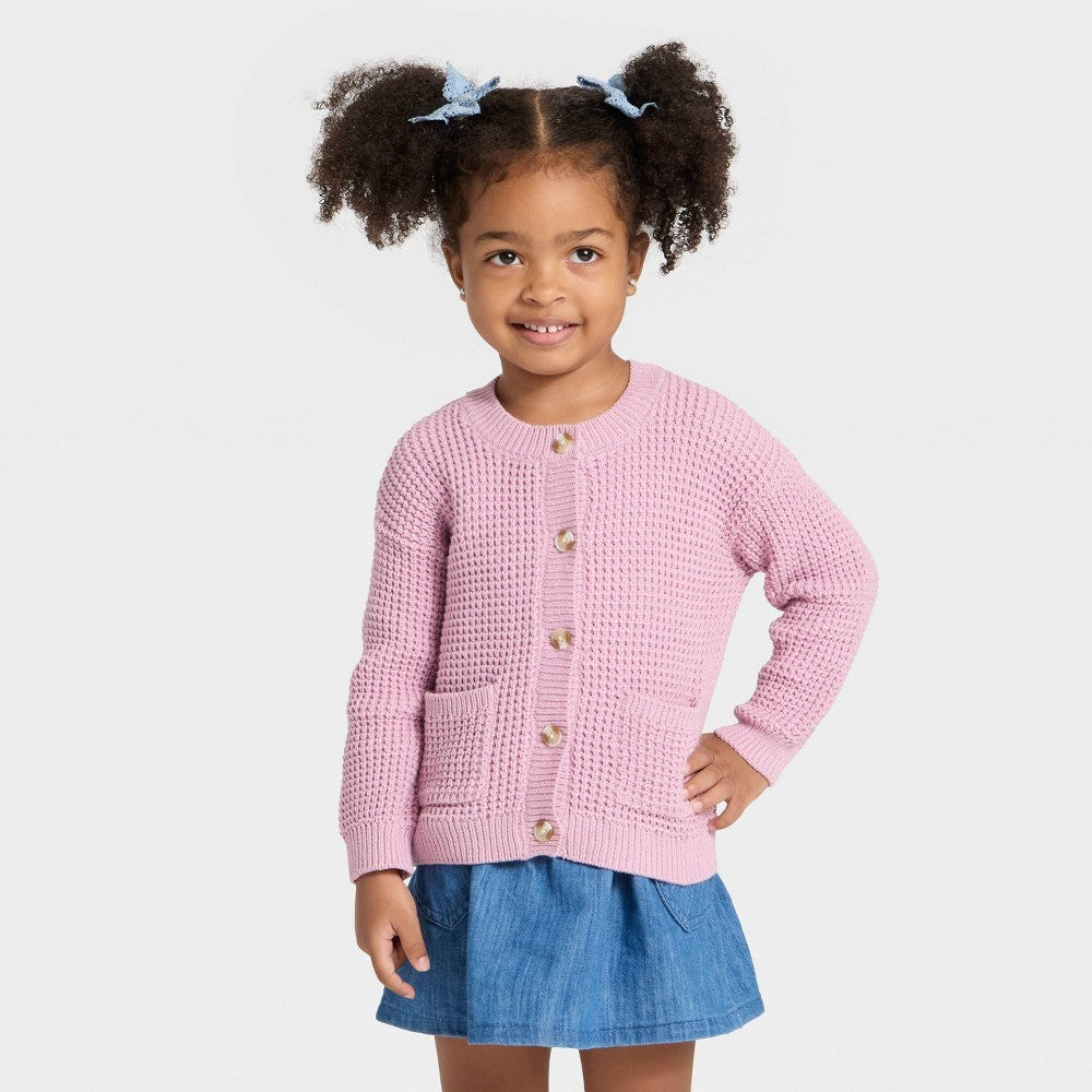 Cat & Jack Toddler Girls' Cardigan Lavender Mauve 3T