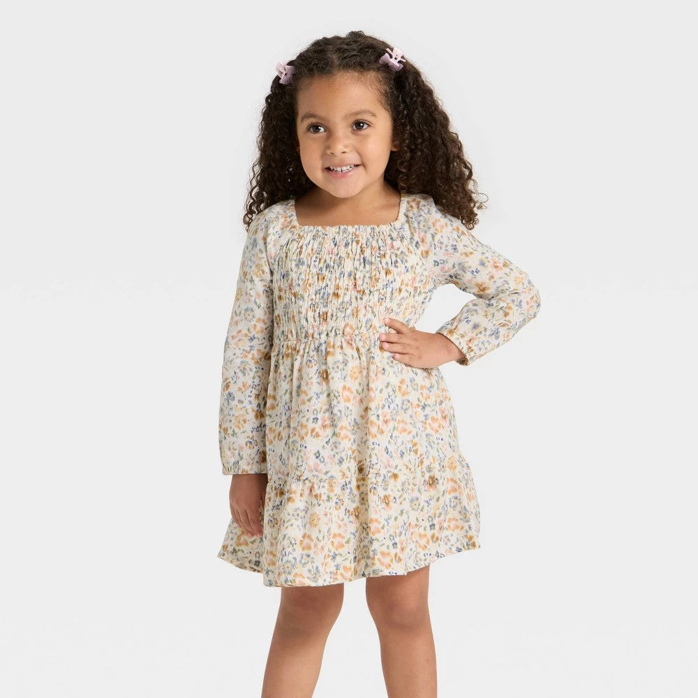 OshKosh B'gosh Toddler Girls' Floral Dress Cream, Size 2T