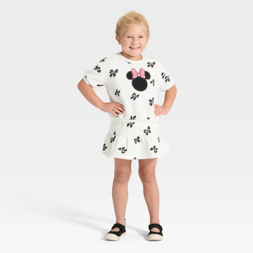 Disney Minnie Mouse 2pc Top and Skort Set - Ivory 2T girl