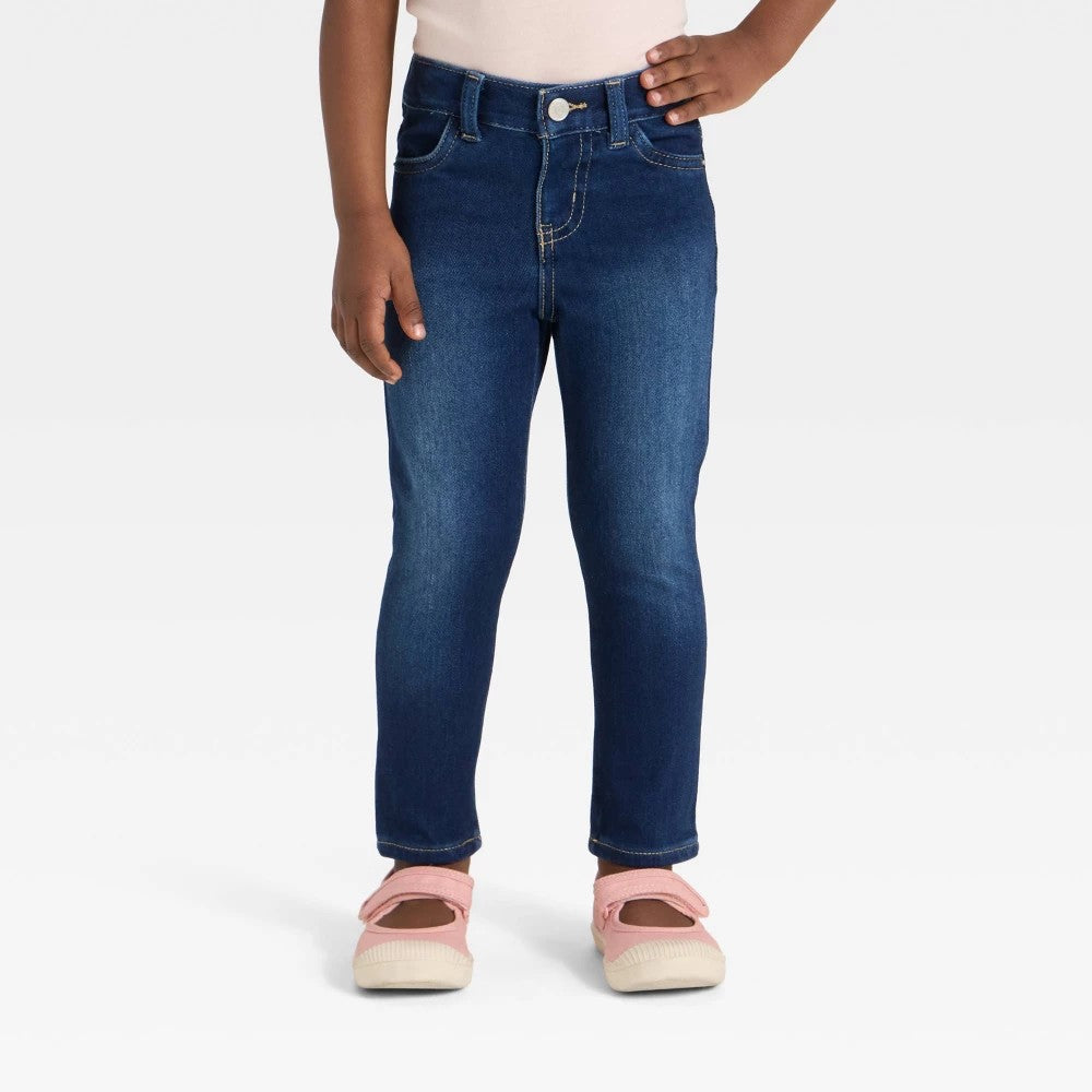 Cat & Jack Toddler Girls' Denim Jeggings Dark Wash 5T