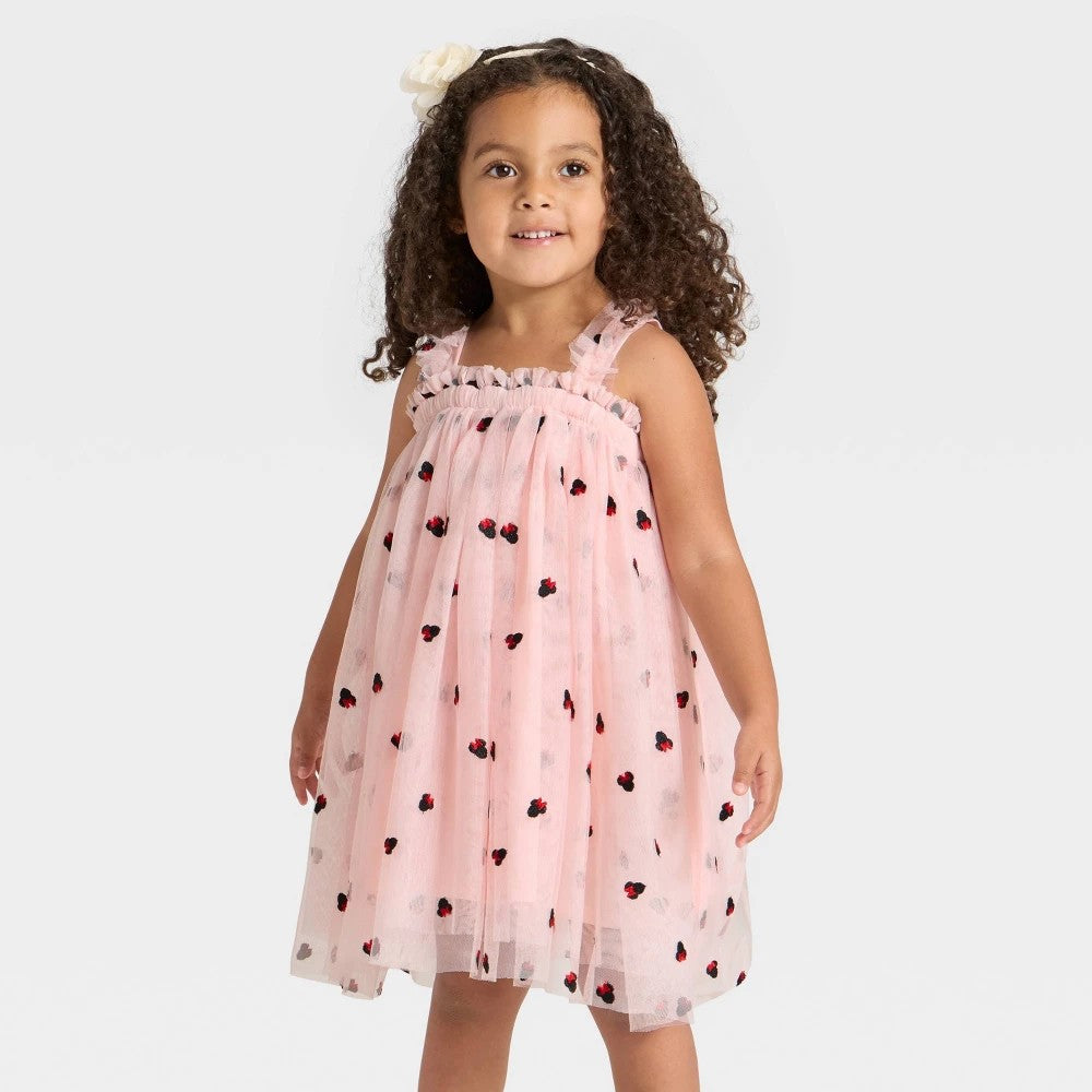 Disney Minnie Mouse Tulle Dress Pink, Size 3T Girl