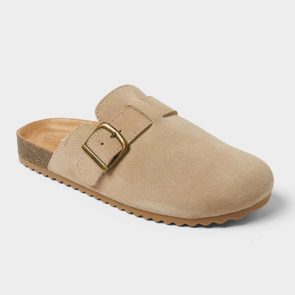 Cat & Jack girl' Tate Clogs Taupe Size 1 Slip-On