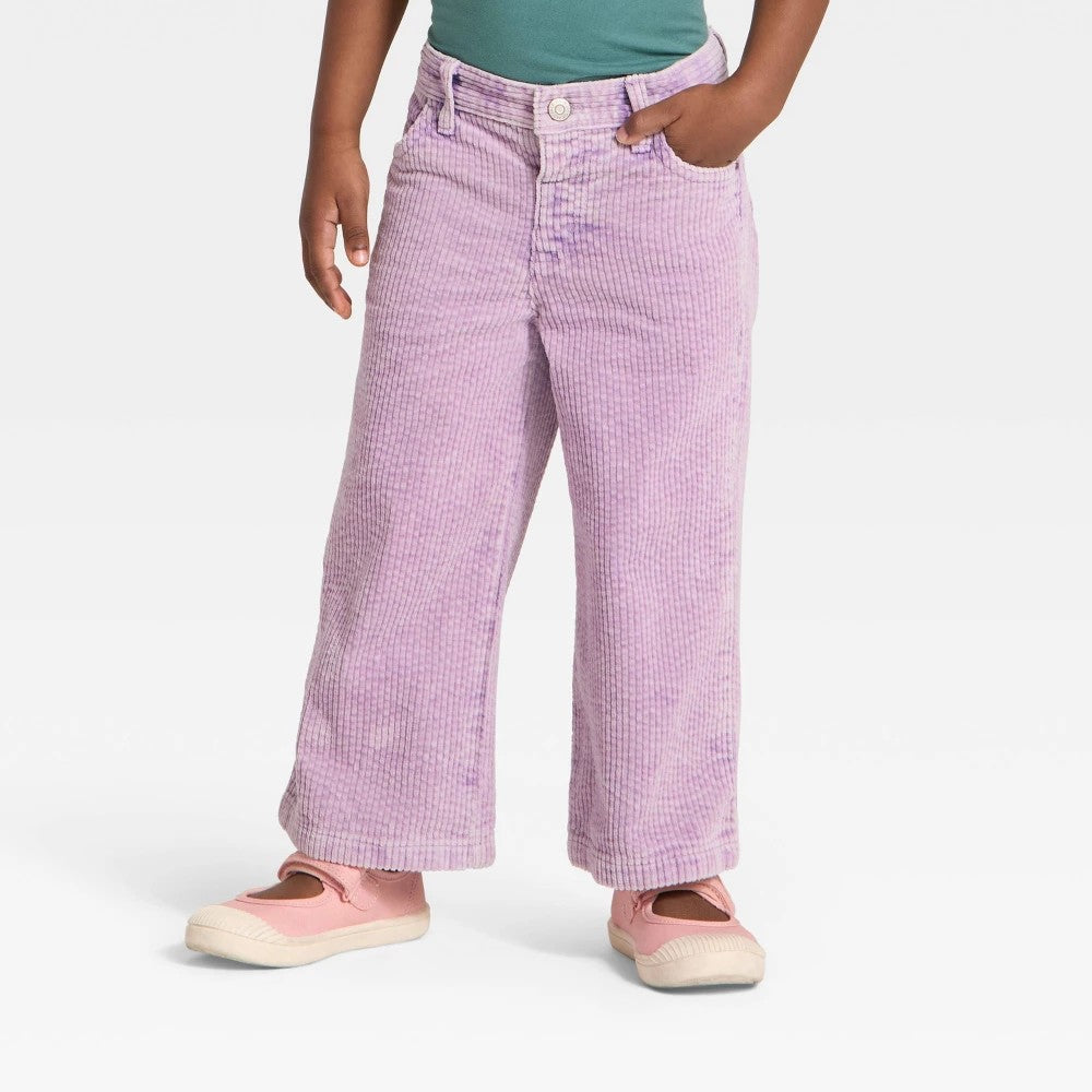 Cat & Jack Toddler Girls' Corduroy Pants Lavender Mauve 4T