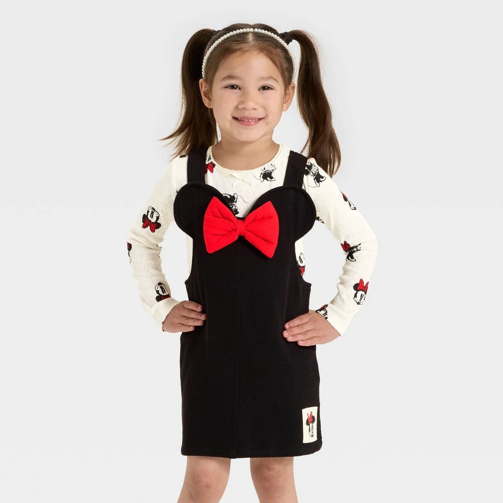 Disney Minnie Mouse 2pc Top and Dress Set 5T - Ivory/Black