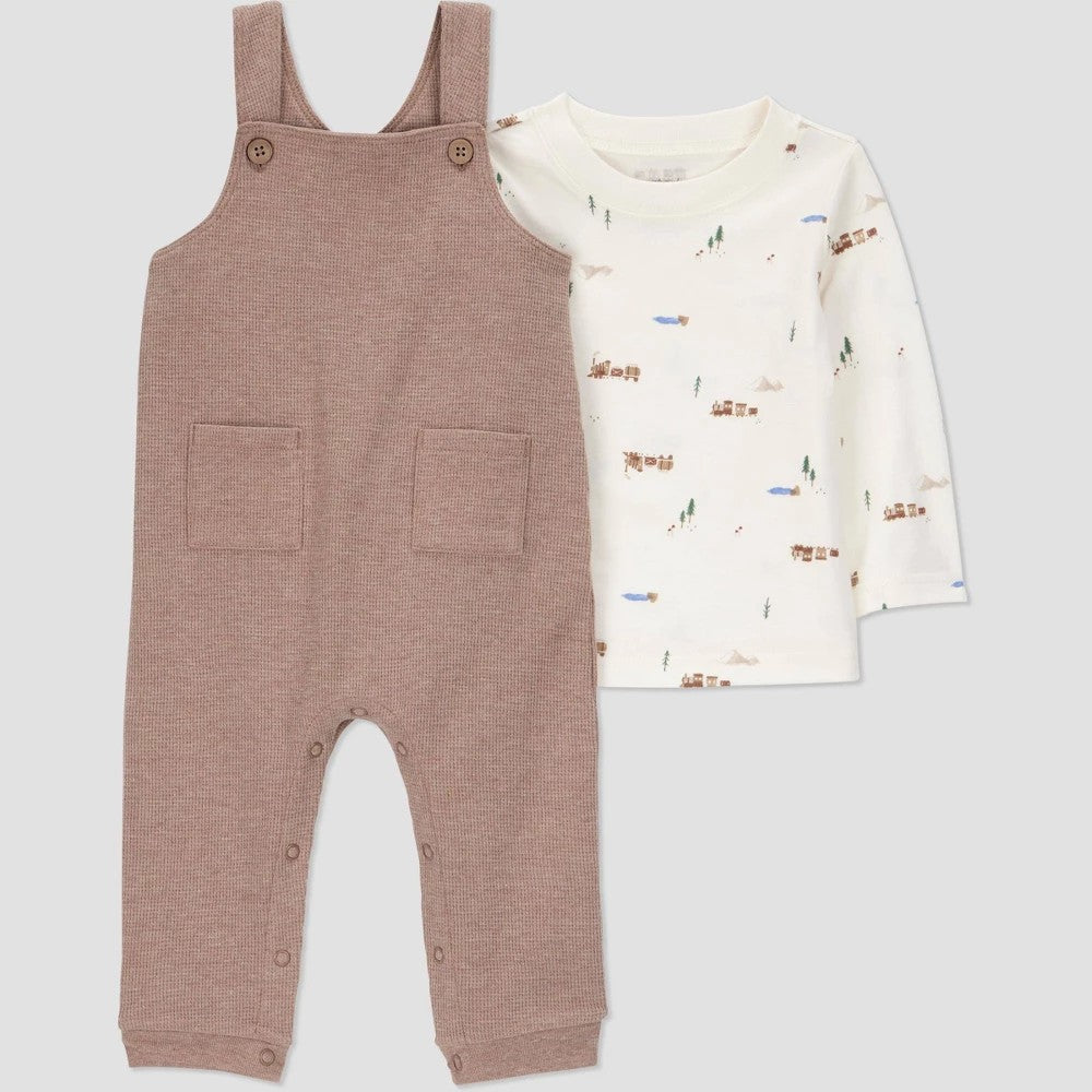 Carter's Just One You Baby Boys' 2pc Overalls Set 3M