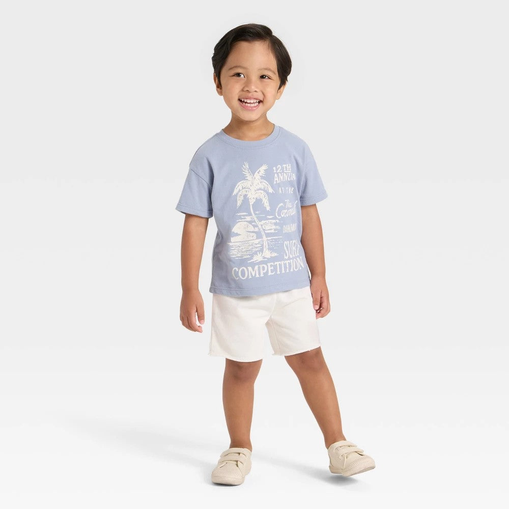 Grayson Mini Toddler Boys' Blue T-Shirt and Shorts Set 2T