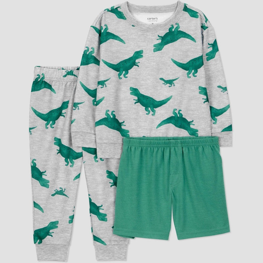 Carter's Toddler Boys' 3pc Dinosaur Pajama Set 4T