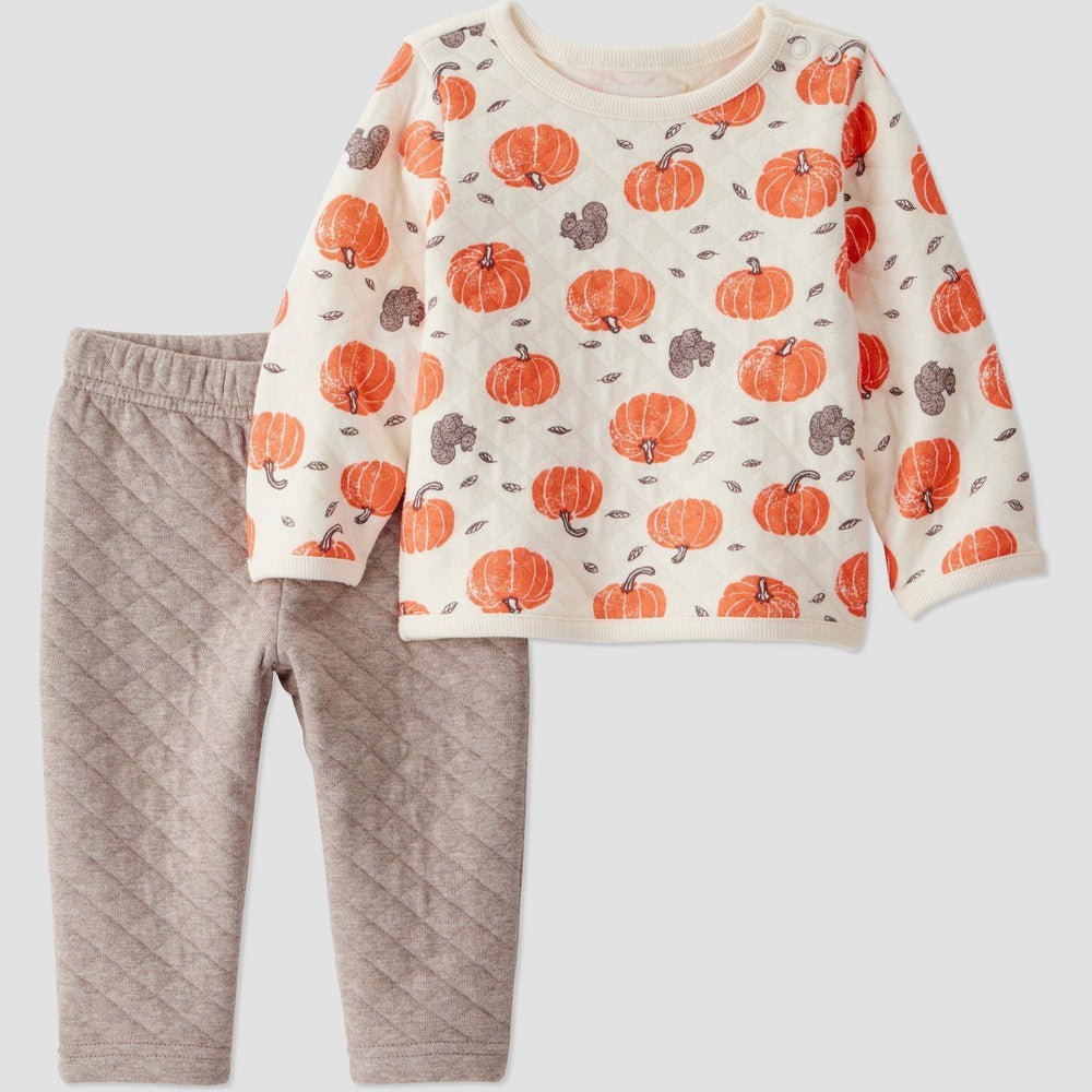 Little Planet Organic 2pc Quilted Pumpkin Set 3M boys