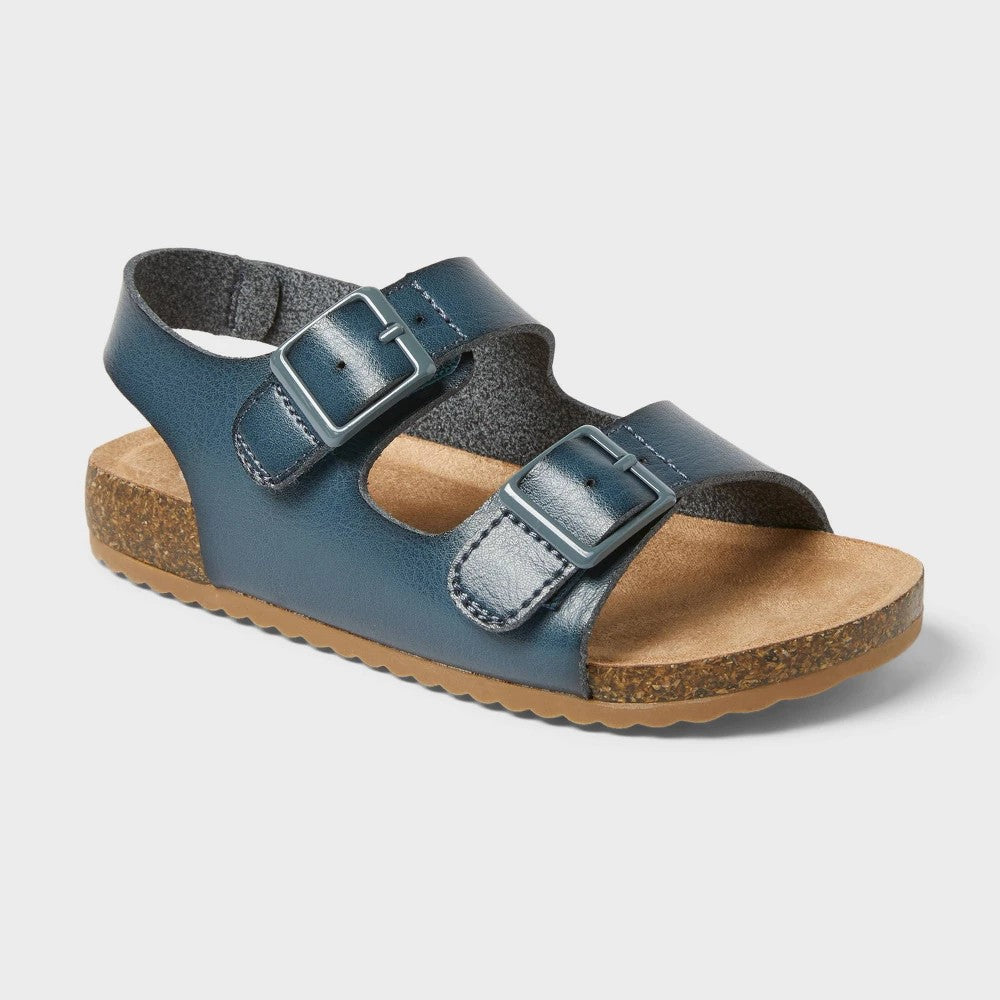 Cat & Jack Toddler Girls' Reagan Sandals Navy Blue 8T