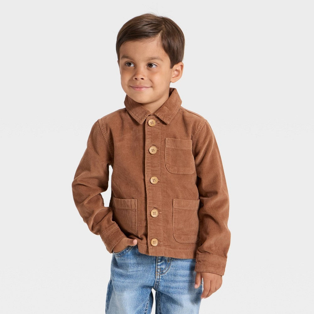 OshKosh B'gosh Corduroy Jacket Toddler Boys Brown 3T