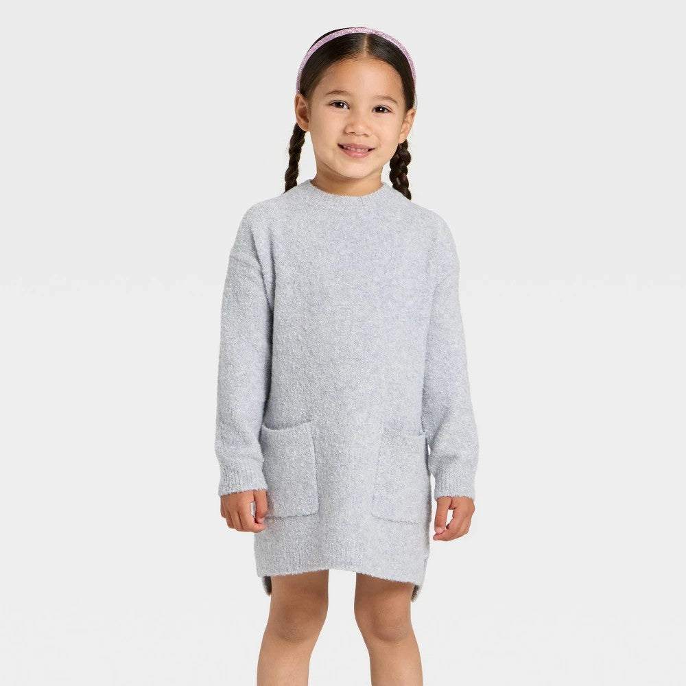 Cat & Jack Toddler Girls' Long Sleeve Dress - 18M