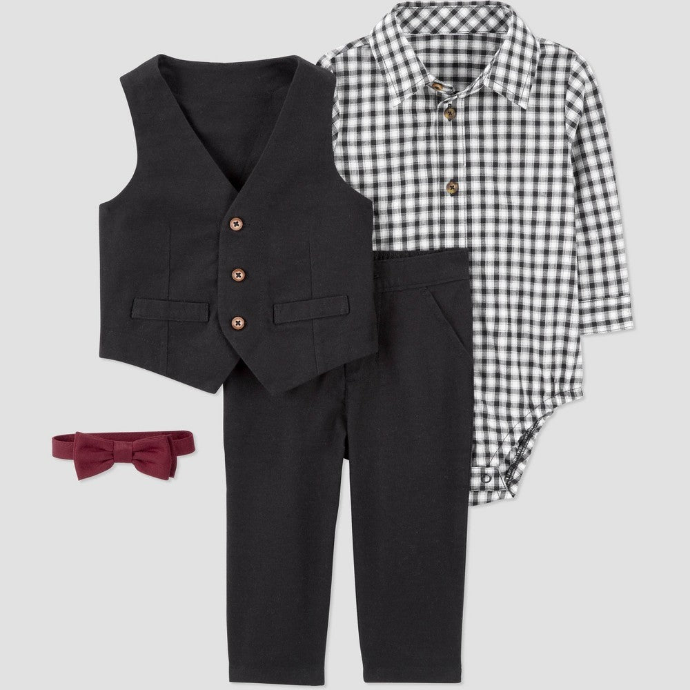 Carter's Baby Boys' 4pc Bow Tie Set 12M