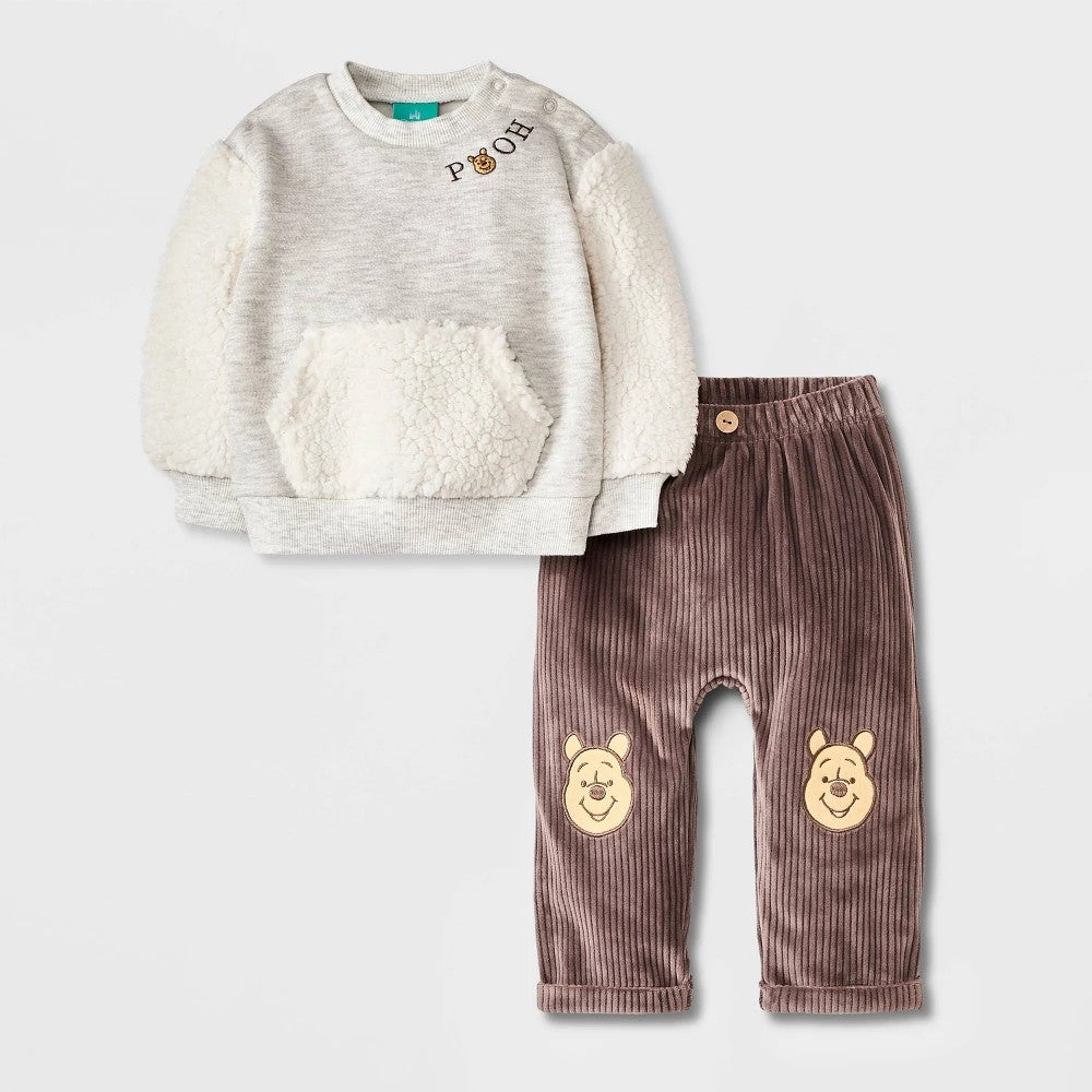 Winnie The Pooh Baby Boys' 2pc Fleece Set - Size 3-6M