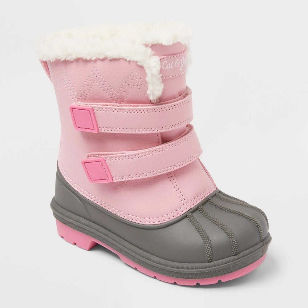 Cat & Jack Toddler Denver Waterproof Snow Boots Pink 8T girl