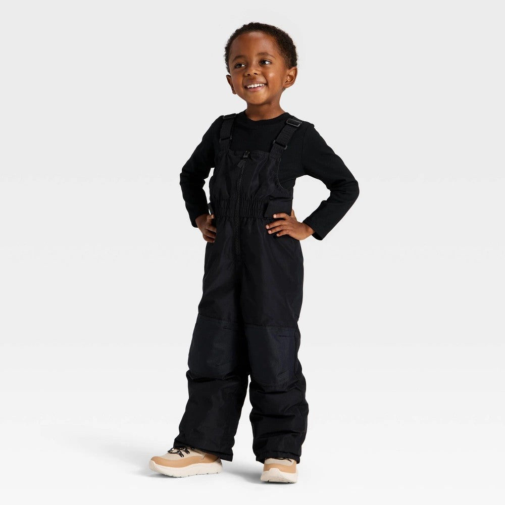 Cat & Jack Toddler Solid Snow Bib Black 18M Boys