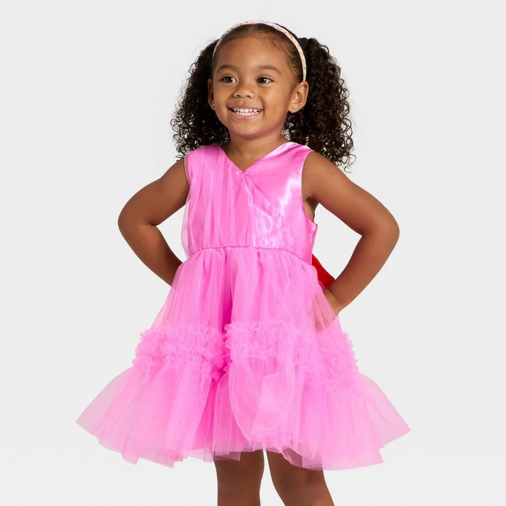 The Grinch Cindy Lou Who Toddler Dress, Pink Tulle 4T girl
