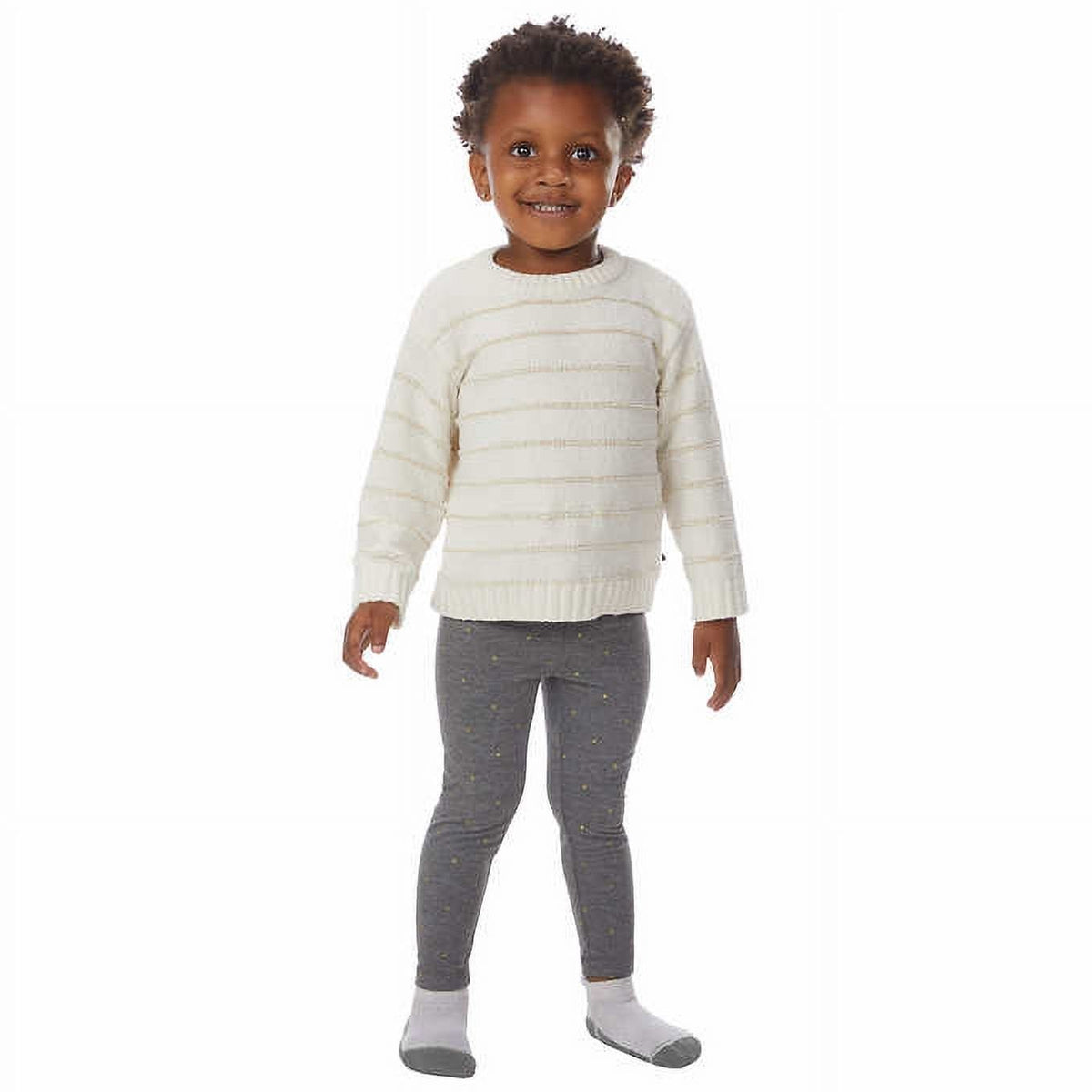 DKNY girl 2-Piece Chenille Sweater,girl Legging Set 18M White