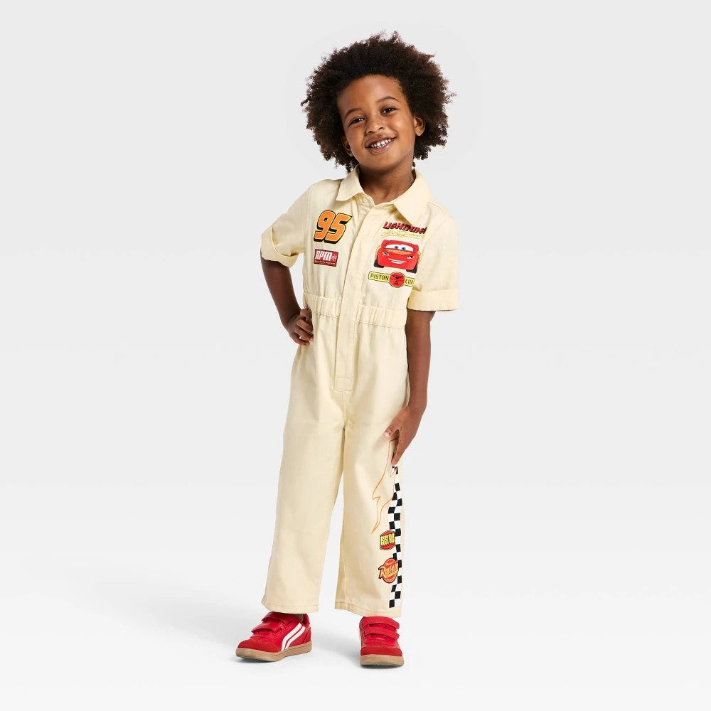 Disney Lightning McQueen Mechanic Jumpsuit 4T boys